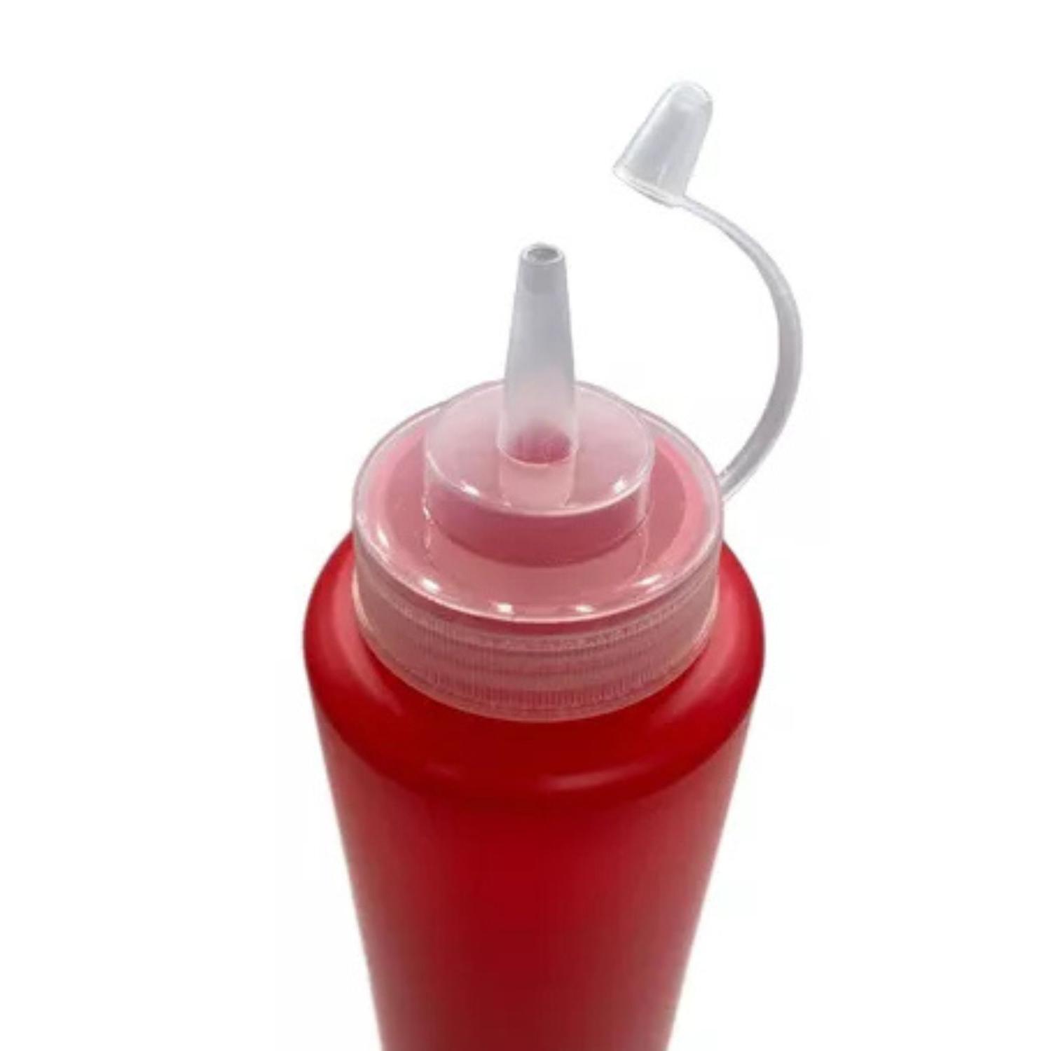 SET DE 2 DISPENSADORES PARA SALSA POTE DE SALSAS DISPENSADOR TAMAÑO TALLA ÚNICA BLANCO-ROSA - 6