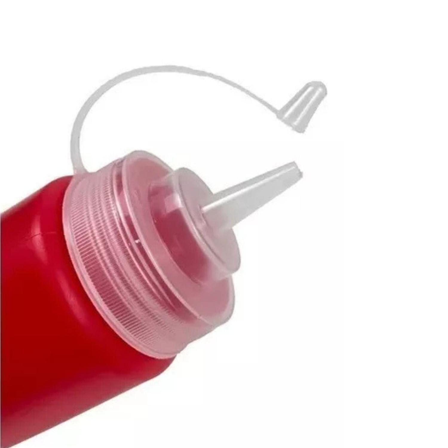 SET DE 2 DISPENSADORES PARA SALSA POTE DE SALSAS DISPENSADOR TAMAÑO TALLA ÚNICA BLANCO-ROSA - 7