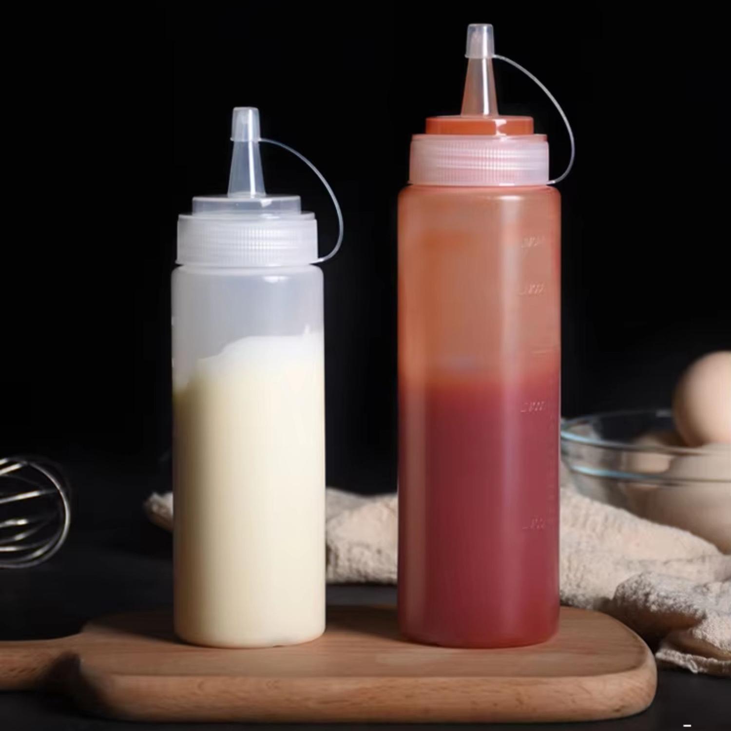 SET DE 2 DISPENSADORES PARA SALSA POTE DE SALSAS DISPENSADOR TAMAÑO TALLA ÚNICA BLANCO-ROSA - 8