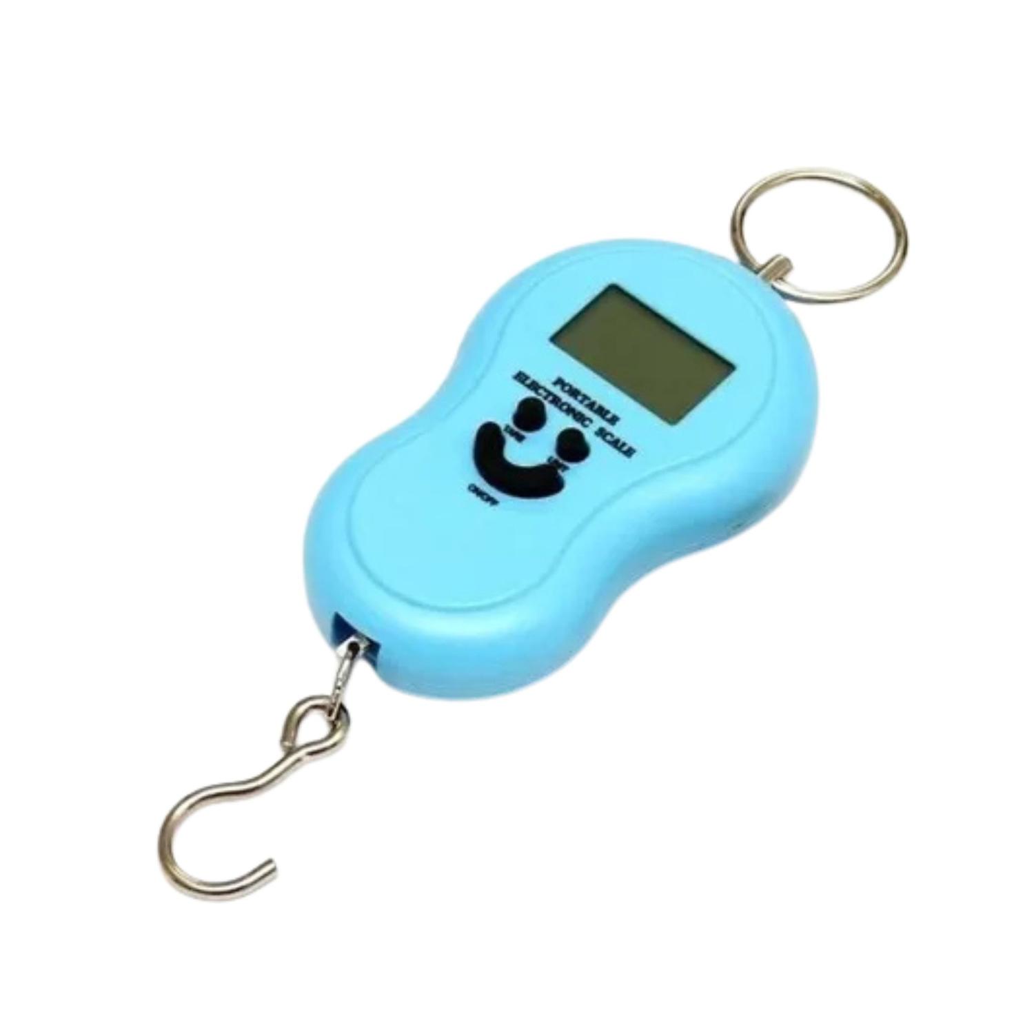 BALANZA ELECTRÓNICA PORTÁTIL DIGITAL COLGANTE EQUIPAJE VIAJE AZUL TAMAÑO TALLA ÚNICA - 1