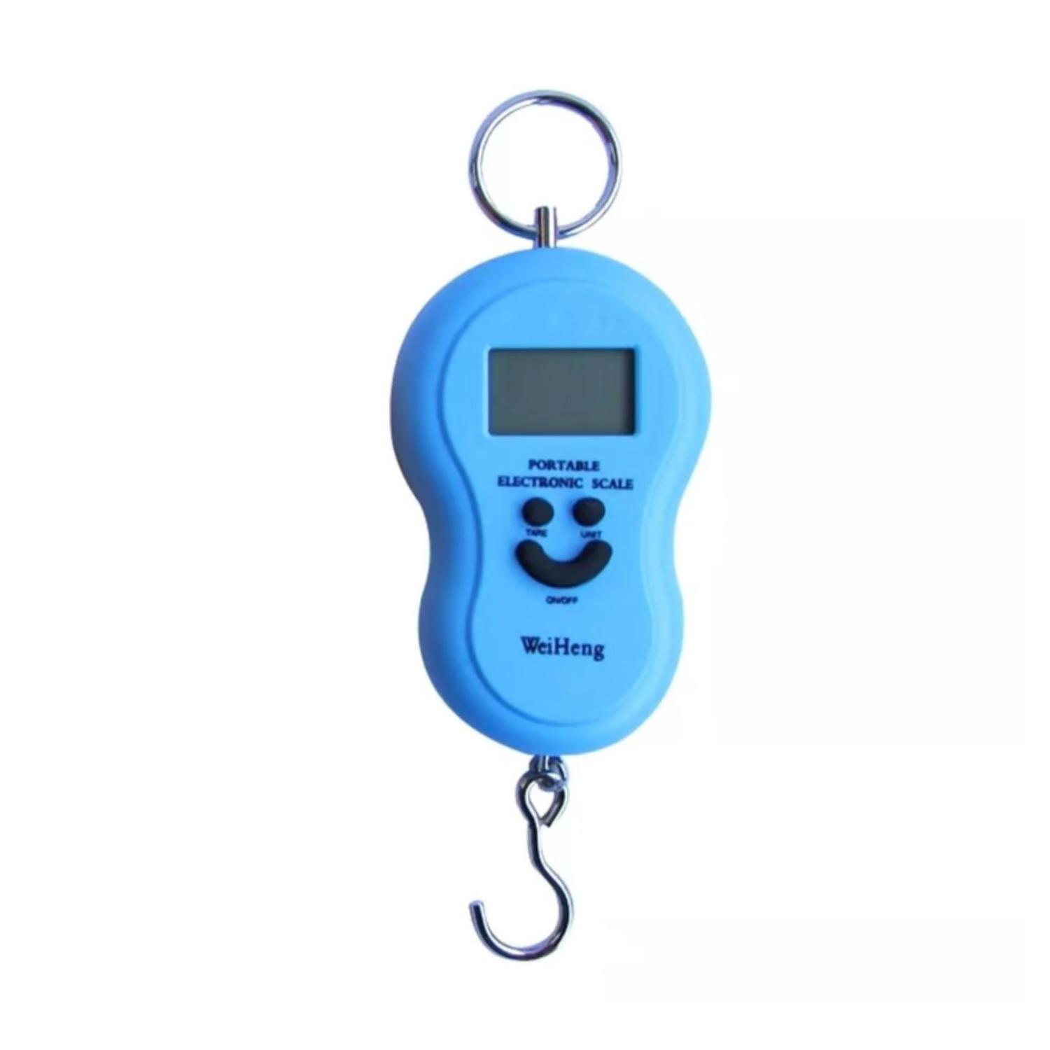 BALANZA ELECTRÓNICA PORTÁTIL DIGITAL COLGANTE EQUIPAJE VIAJE AZUL TAMAÑO TALLA ÚNICA - 3