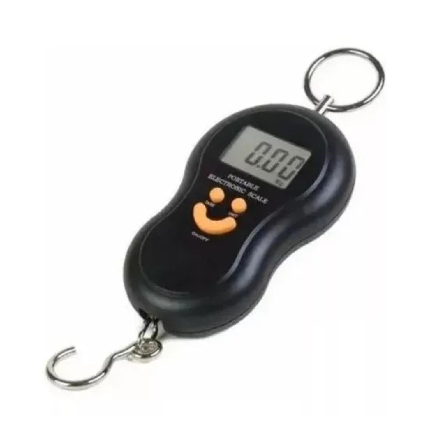 BALANZA ELECTRÓNICA PORTÁTIL DIGITAL COLGANTE EQUIPAJE VIAJE NEGRO TAMAÑO TALLA ÚNICA - 1