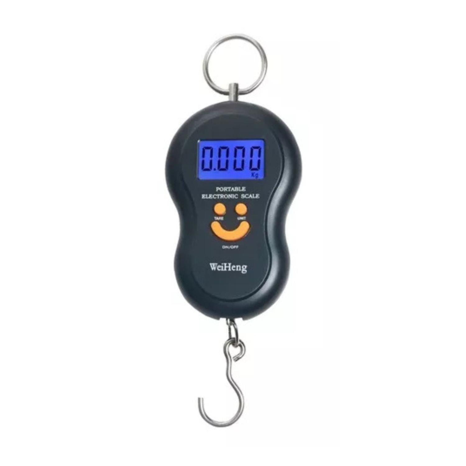BALANZA ELECTRÓNICA PORTÁTIL DIGITAL COLGANTE EQUIPAJE VIAJE NEGRO TAMAÑO TALLA ÚNICA - 2