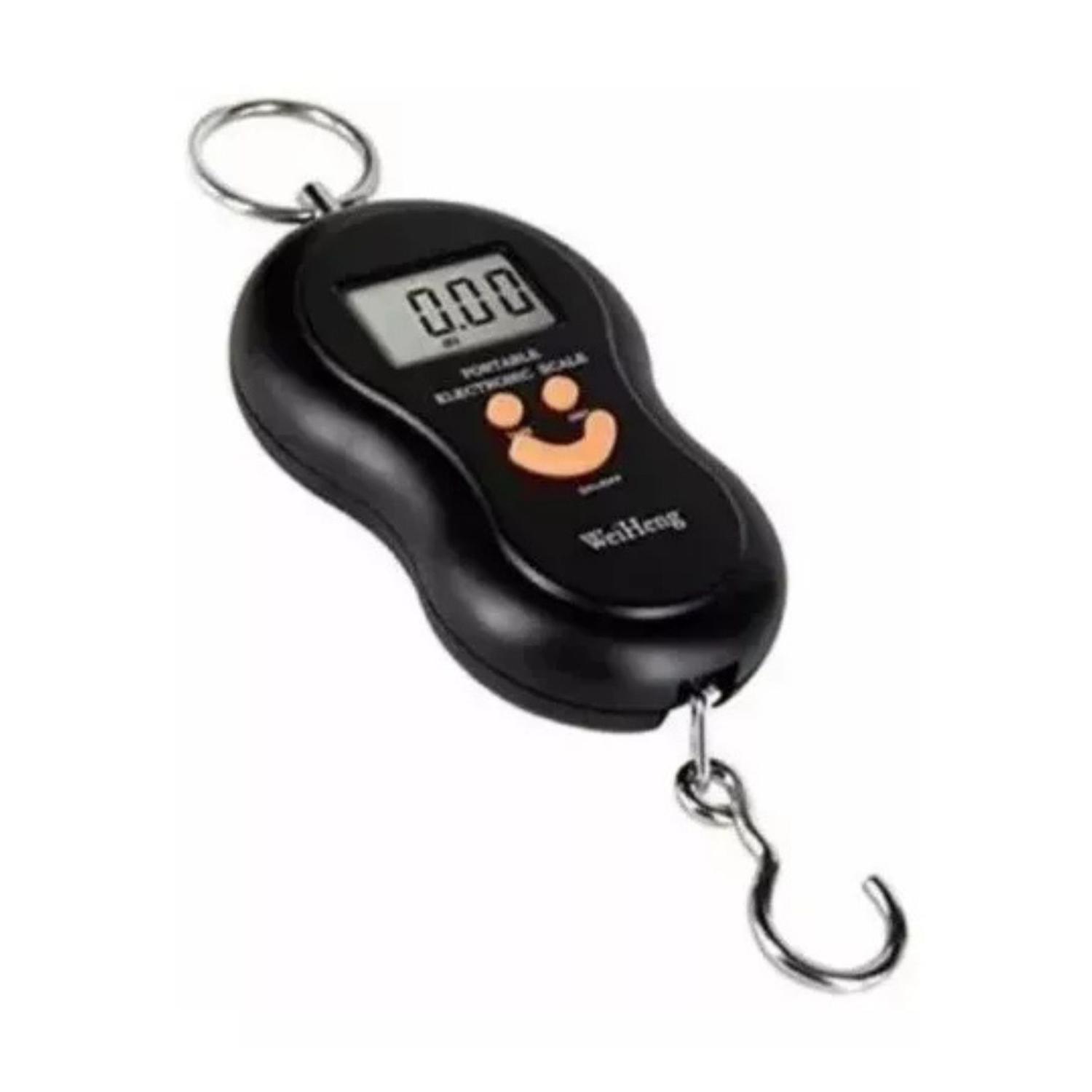 BALANZA ELECTRÓNICA PORTÁTIL DIGITAL COLGANTE EQUIPAJE VIAJE NEGRO TAMAÑO TALLA ÚNICA - 4