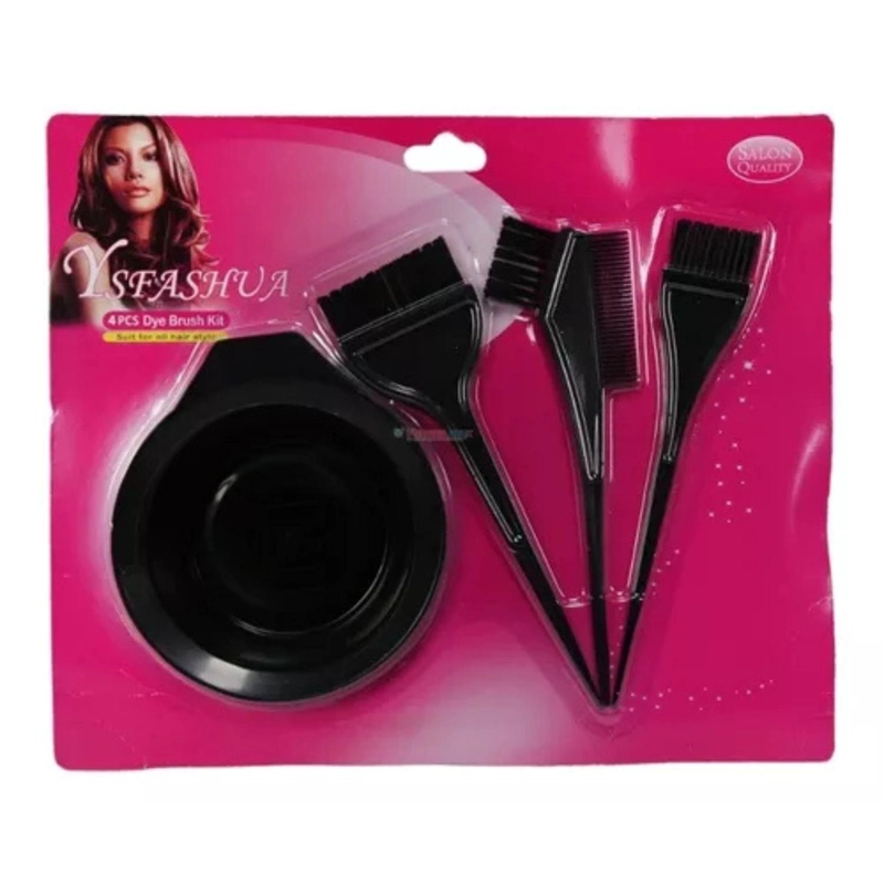 KIT DE PELUQUERÍA POCILLO + 3 BROCHAS PELUQUERÍA TEÑIR PELO - 4