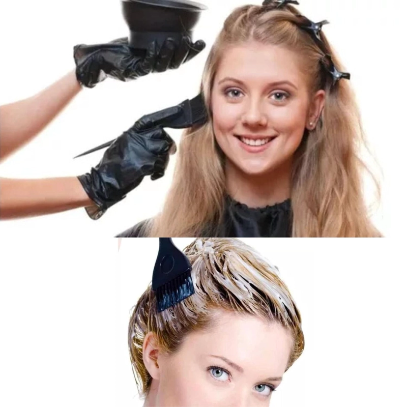 KIT DE PELUQUERÍA POCILLO + 3 BROCHAS PELUQUERÍA TEÑIR PELO - 5