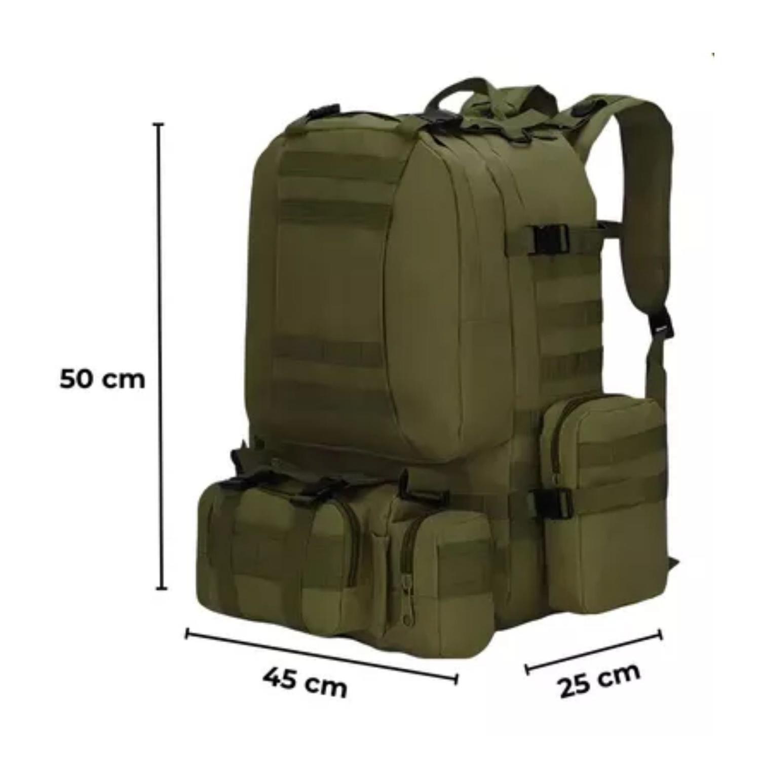 MOCHILA DEPORTIVA CAMPING IMPERMEABLE 60 LITROS - 5