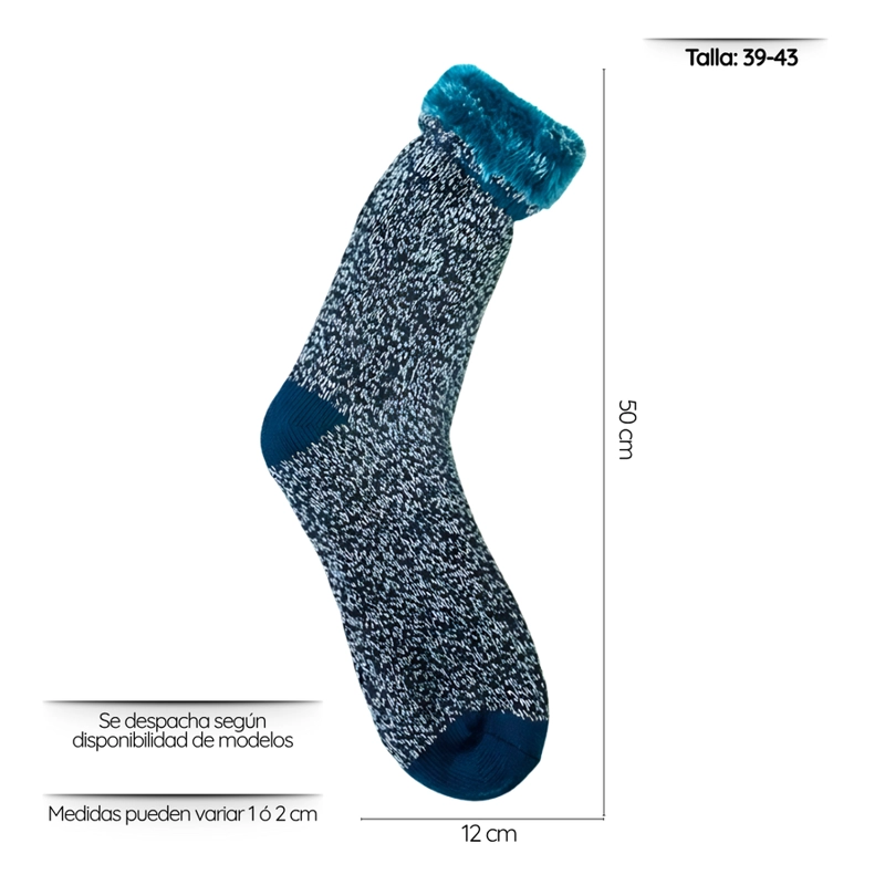 PACK 6 CALCETINES TÉRMICOS CHIPORRO LARGOS GRUESOS DE INVIERNO SURTIDO - 2