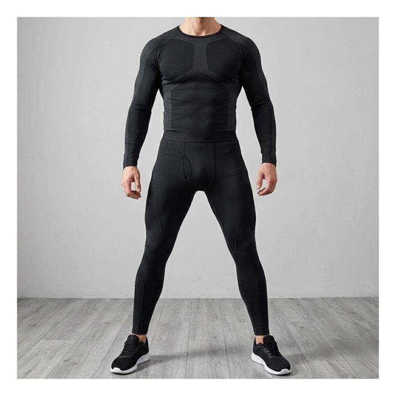 SET PRIMERA CAPA HOMBRE, CAMISETA Y CALZA COMPRESION TÉRMICOS - 1