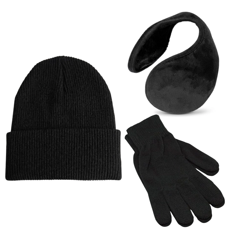 SET TÉRMICO UNISEX GORRO, GUANTES DE LANA Y OREJERA DE POLAR - 2