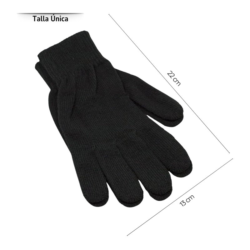 SET TÉRMICO UNISEX GORRO, GUANTES DE LANA Y OREJERA DE POLAR - 4