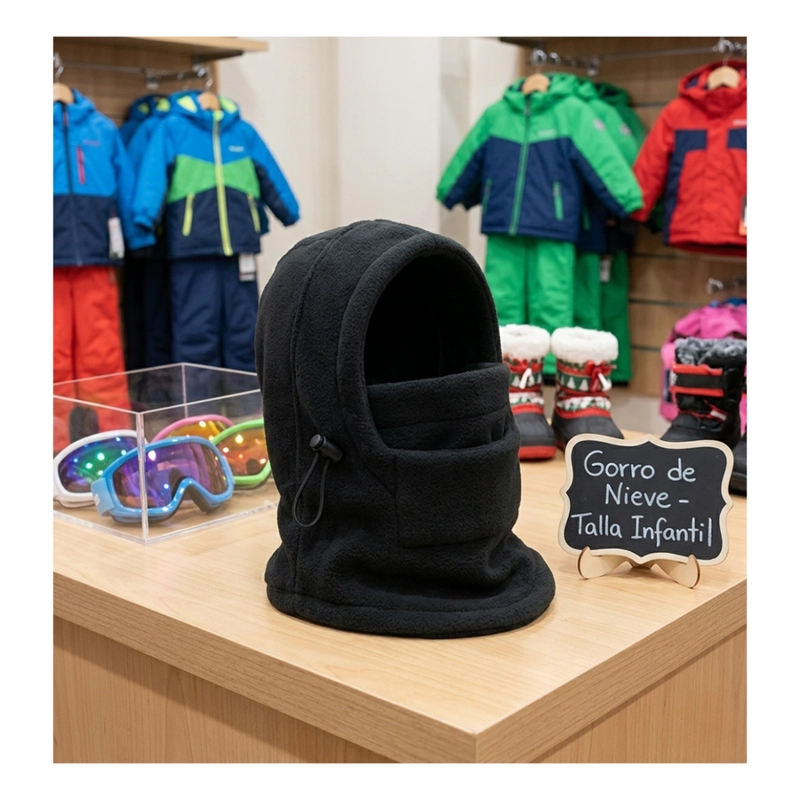 GORRO PASAMONTAÑAS DE POLAR PARA NIÑOS ABRIGO INVIERNO FRIO - 8