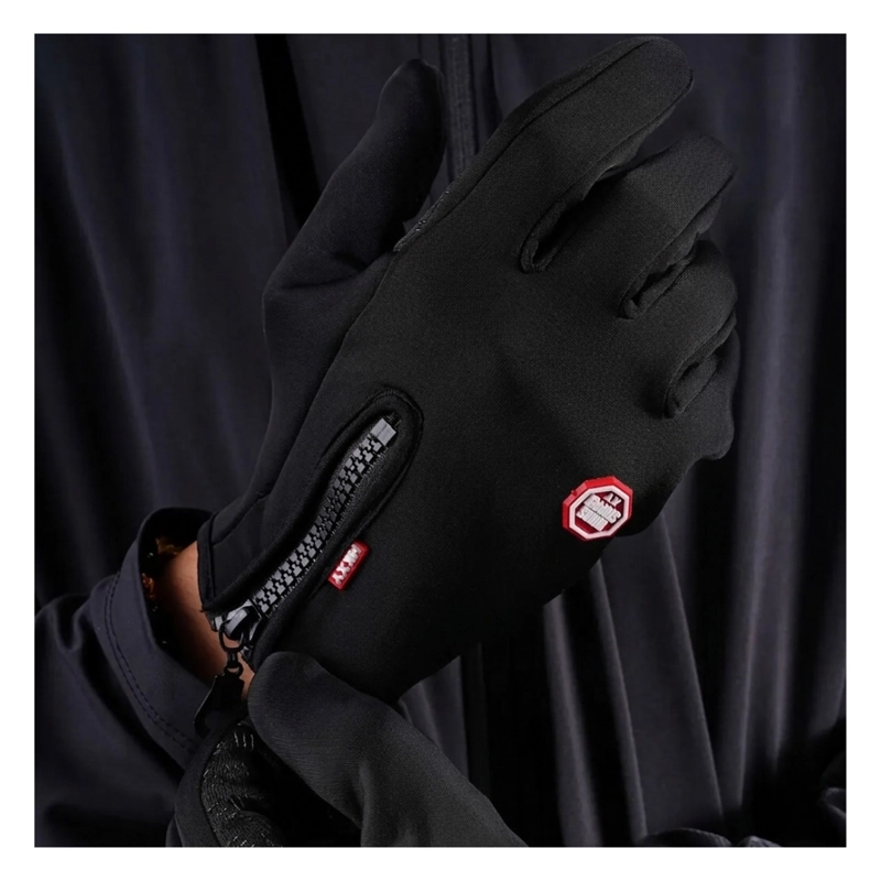 GUANTES TÉRMICOS E IMPERMEABLES PARA CICLISMO Y RUNNING CON PANTALLA TÁCTIL Y PALMA ANTIDESLIZANTE - 3