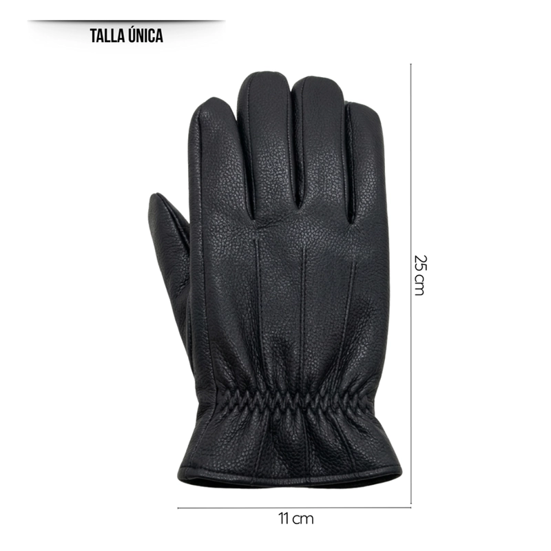 GUANTES DE CUERO SINTÉTICO PREMIUM PARA INVIERNO - TÉRMICOS Y ELEGANTES - 5