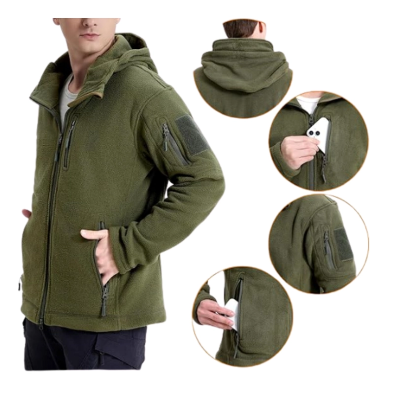 POLAR CHAQUETA POLERÓN MICROPOLAR TÁCTICO INVIERNO - 8