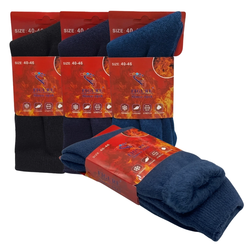 PACK 4 CALCETINES TÉRMICOS POLAR GRUESOS TERCIOPELO SUAVES - 2