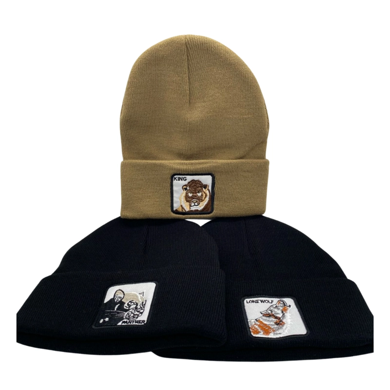 PACK DE 3 GORROS BEANIES LANA ANIMALES COLORES Y DISEÑOS SURTIDOS - 2