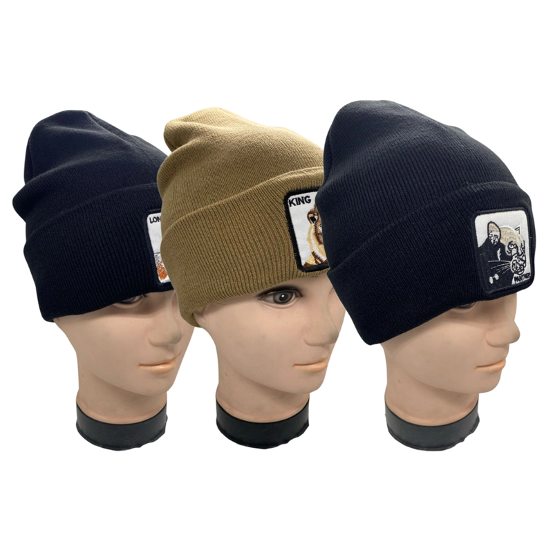 PACK DE 3 GORROS BEANIES LANA ANIMALES COLORES Y DISEÑOS SURTIDOS - 3