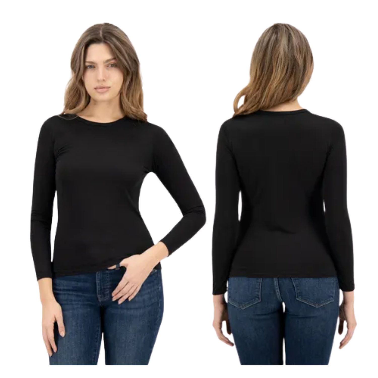 CAMISETA LOLA BAMBÚ CUELLO C NEGRO - 1