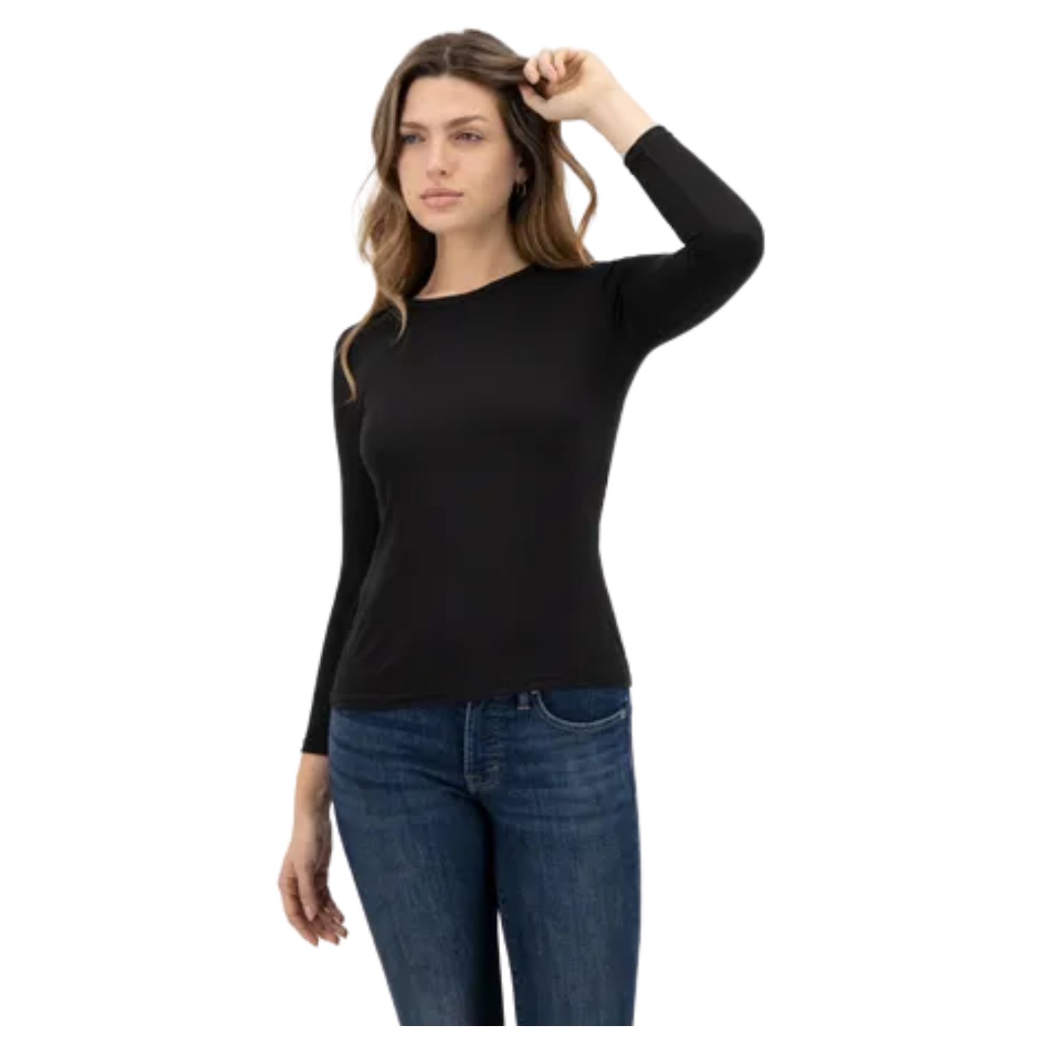 CAMISETA LOLA BAMBÚ CUELLO C NEGRO - 3