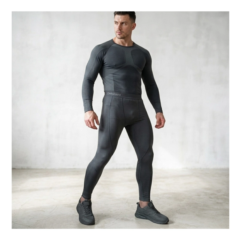 SET PRIMERA CAPA HOMBRE, CAMISETA Y CALZA COMPRESION TÉRMICOS - 1