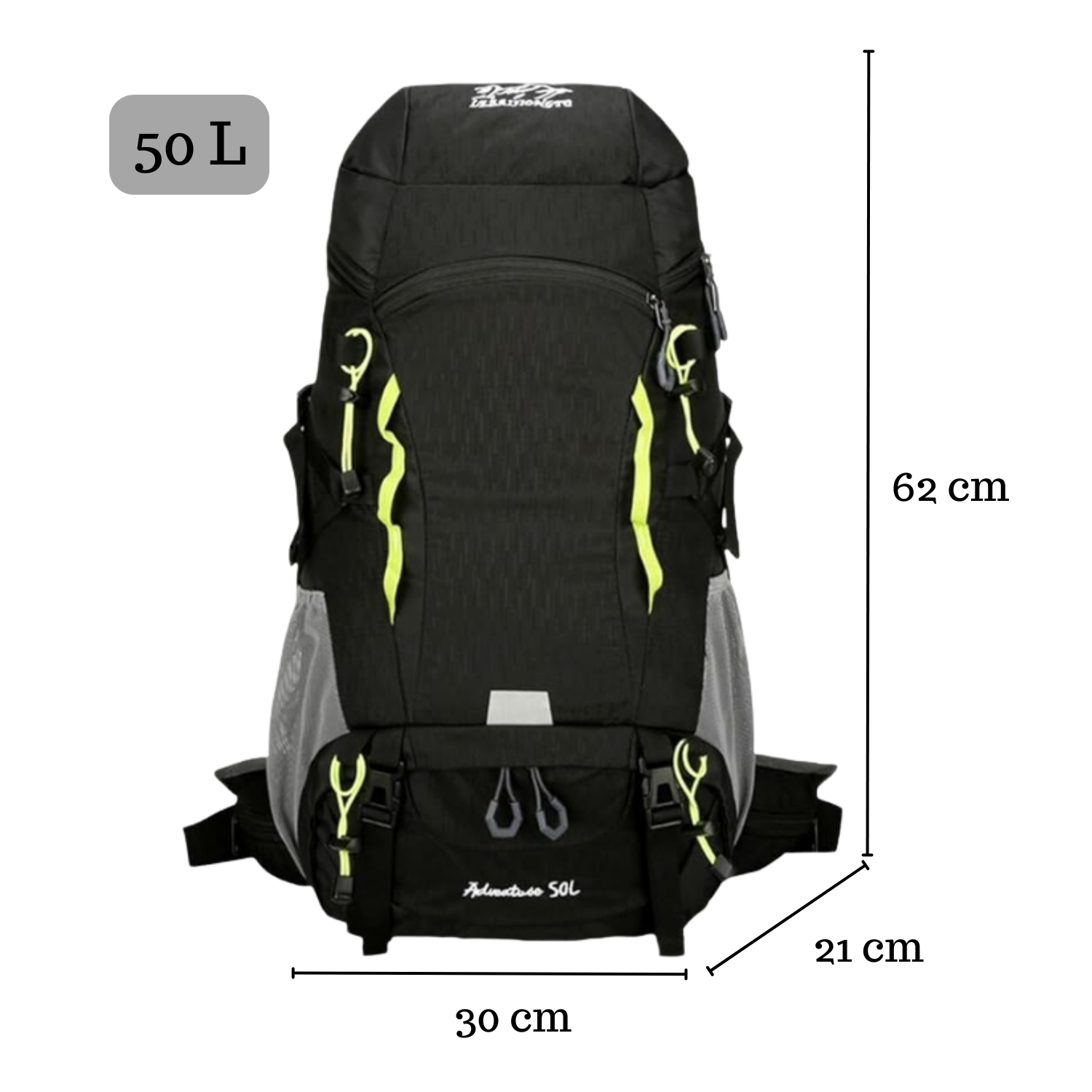 MOCHILA TREKKING OUTDOOR SENDERISMO 50L PLEGABLE CICLISMO - 2