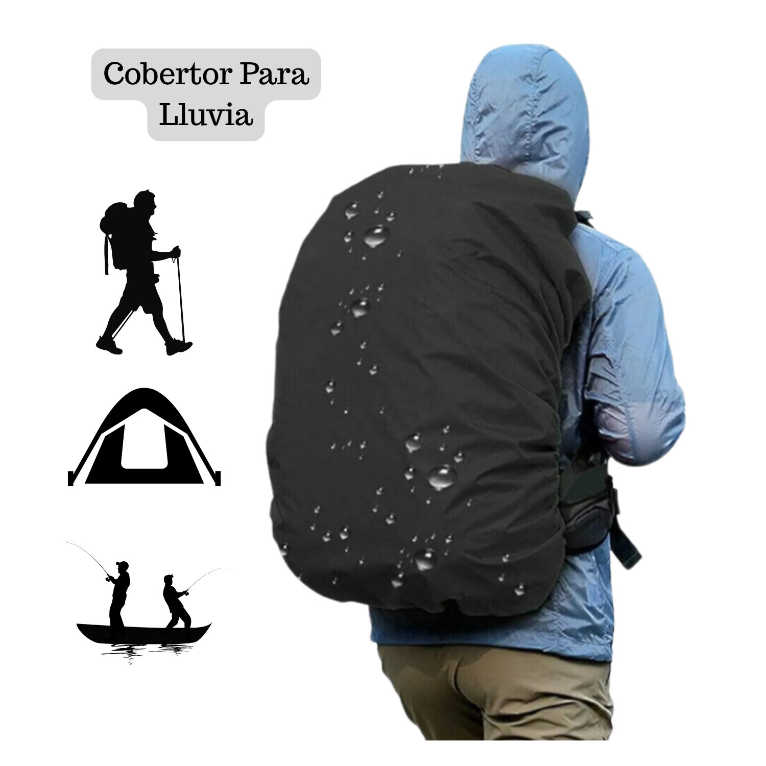 MOCHILA TREKKING OUTDOOR SENDERISMO 50L PLEGABLE CICLISMO - 4