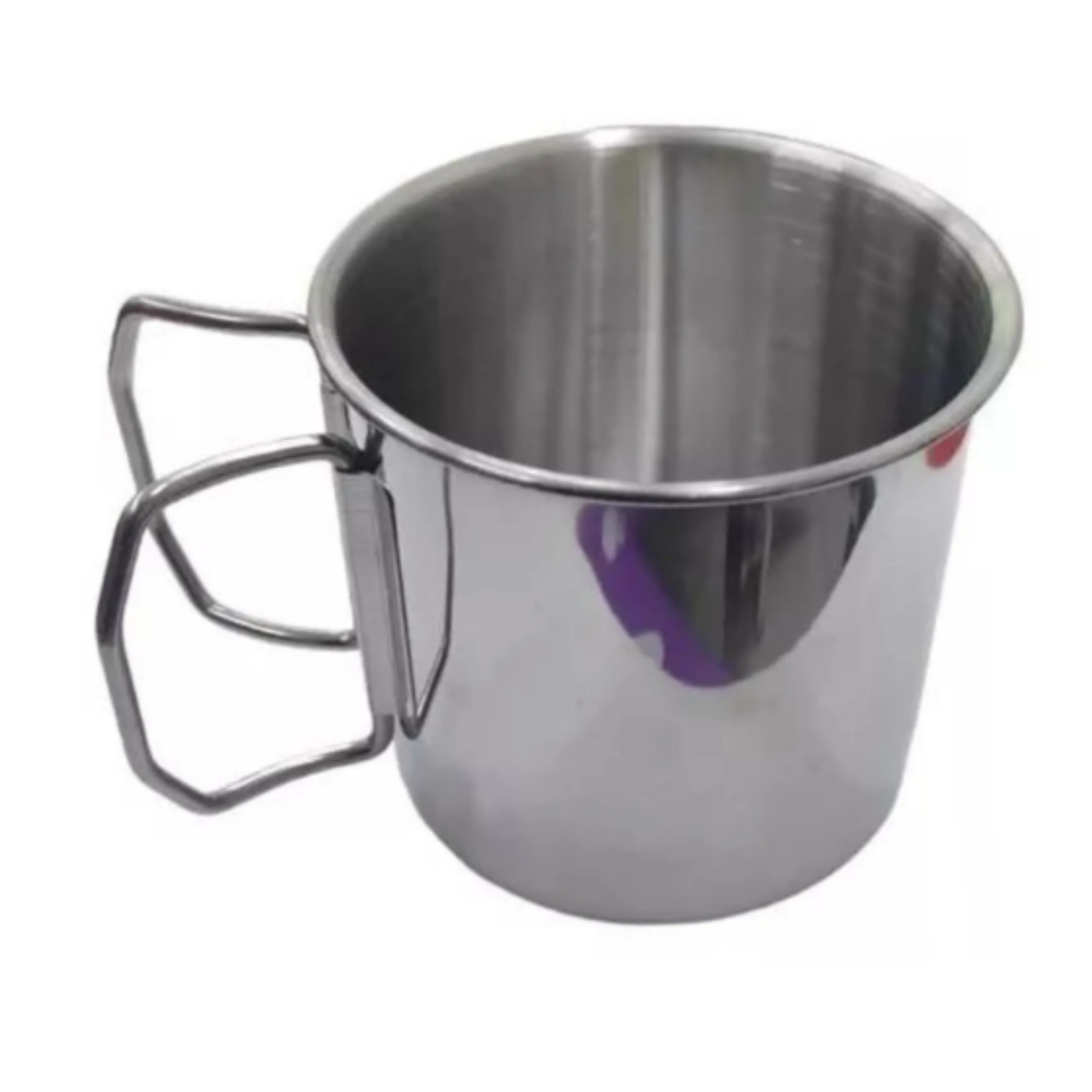 TAZA PORTÁTIL ACERO INOXIDABLE MOSQUETÓN VASO CAMPING - 1