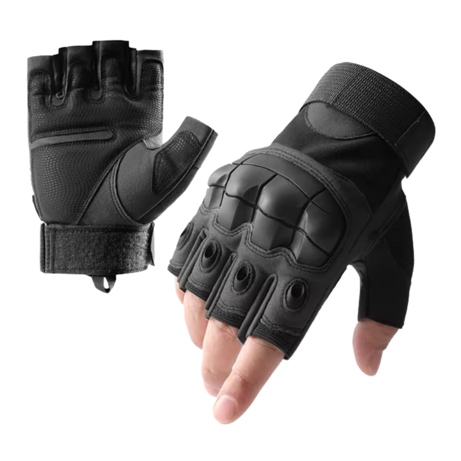 GUANTE CORTO TÁCTICO MILITAR MOTO BICICLETA AIRSOFT - 1