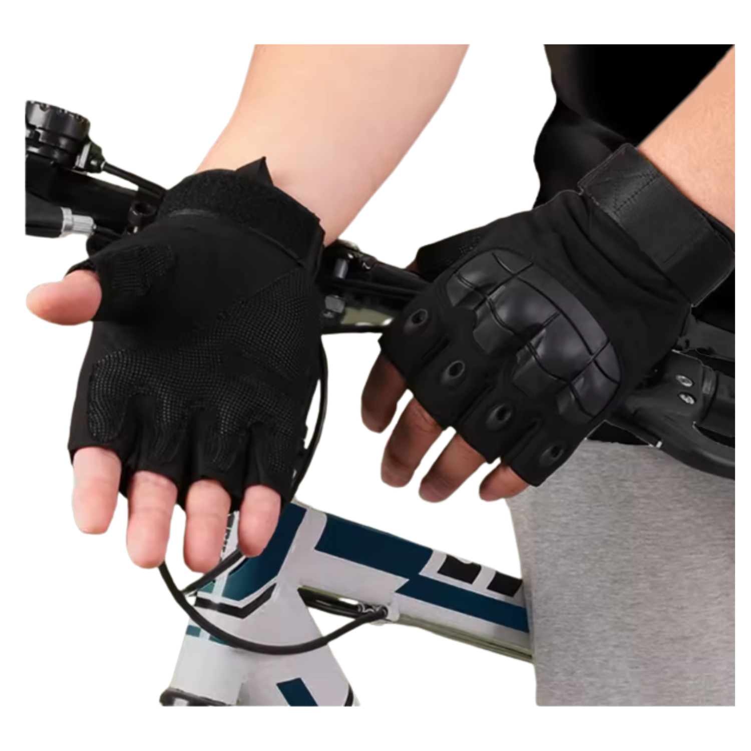 GUANTE CORTO TÁCTICO MILITAR MOTO BICICLETA AIRSOFT - 2