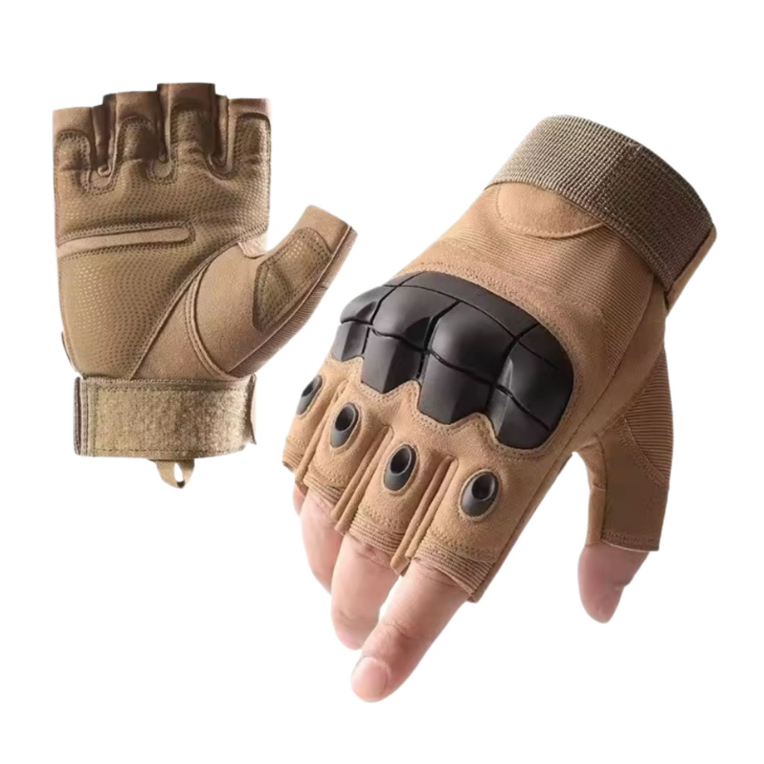 GUANTE CORTO TÁCTICO MILITAR MOTO BICICLETA AIRSOFT - 1