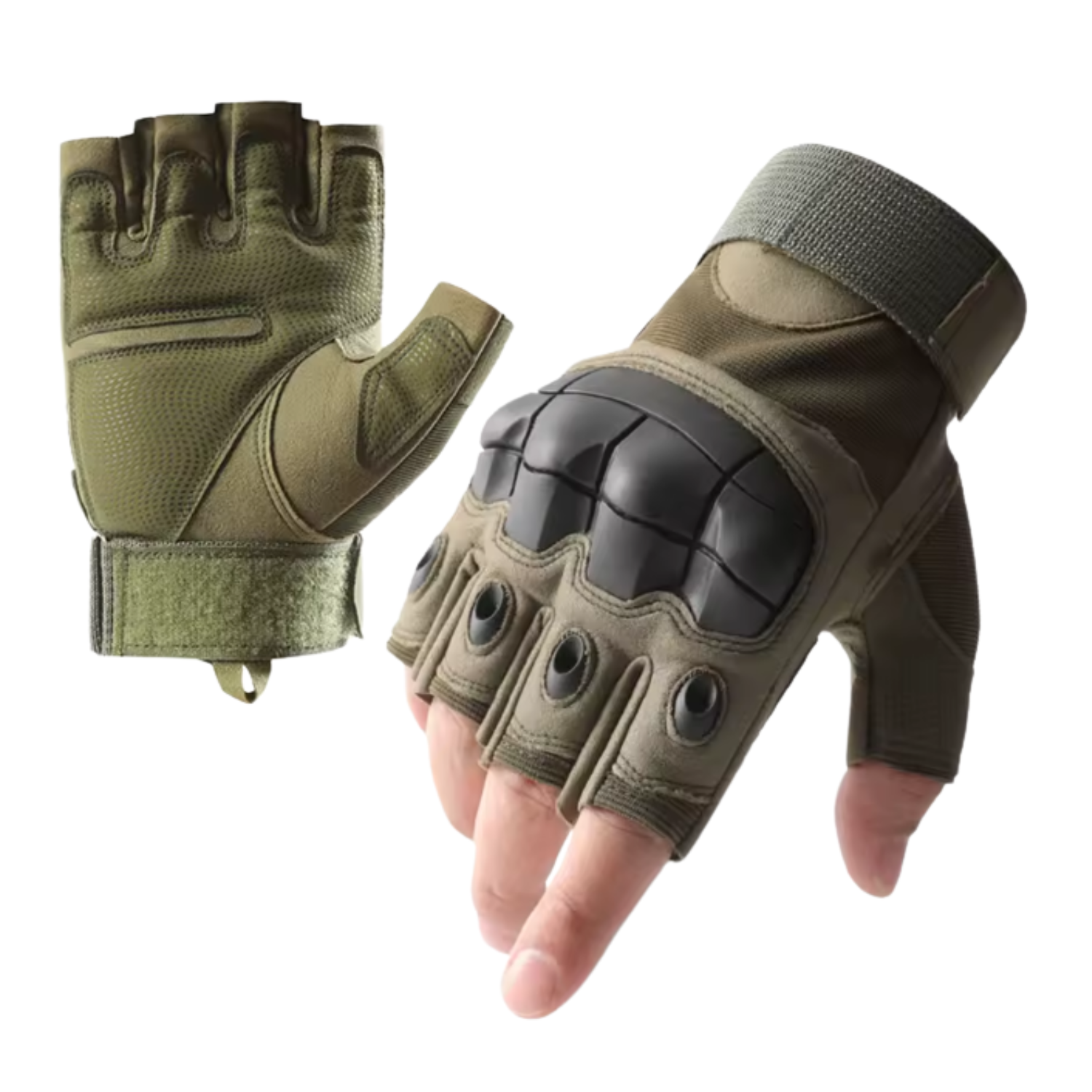 GUANTE CORTO TÁCTICO MILITAR MOTO BICICLETA AIRSOFT - 1