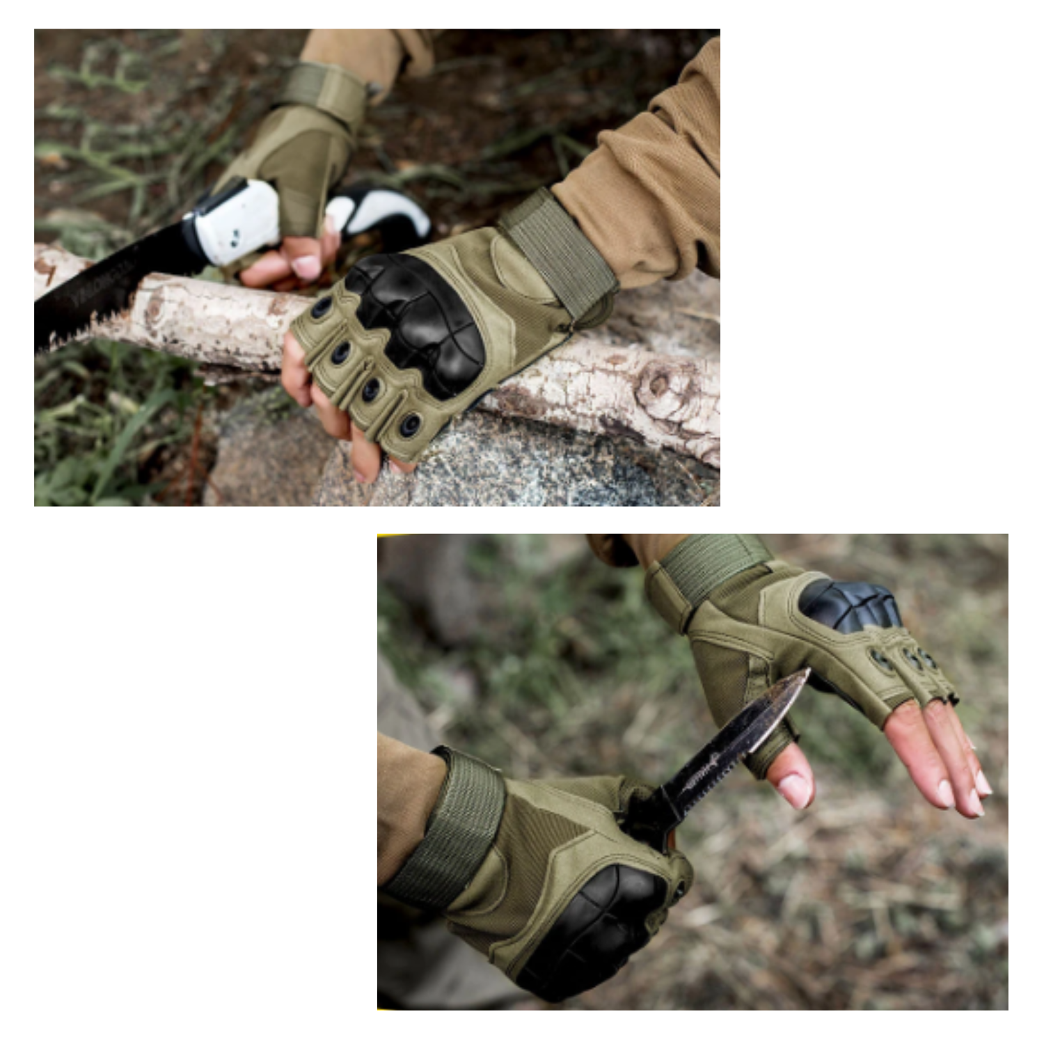 GUANTE CORTO TÁCTICO MILITAR MOTO BICICLETA AIRSOFT - 3