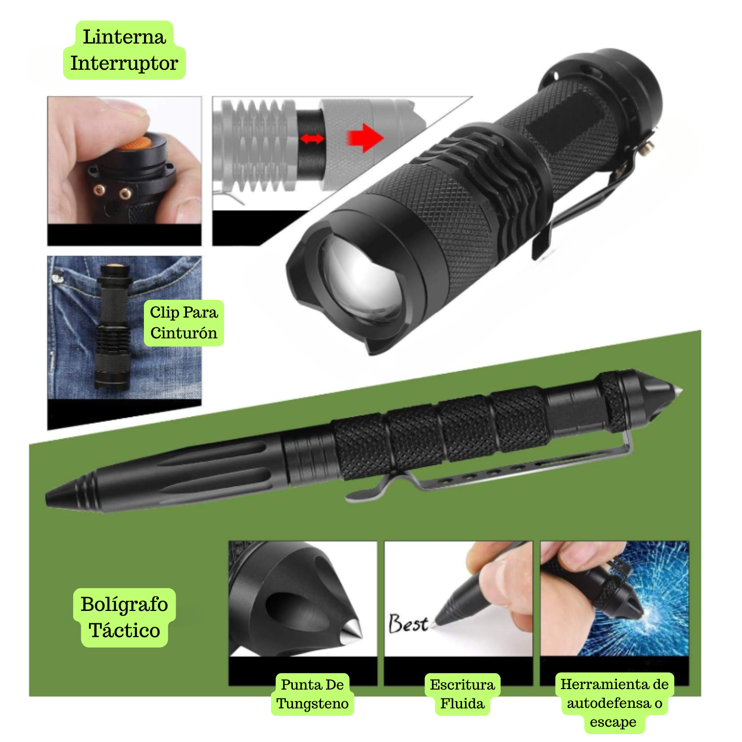 KIT HERRAMIENTAS SUPERVIVENCIA OUTDOOR CAMPING 11 EN 1 EMERGENCIA - 4