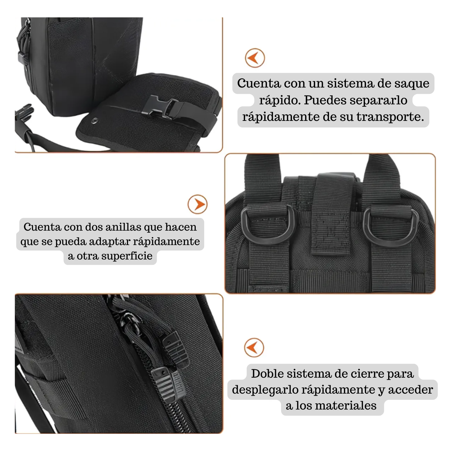 BOLSO DE PRIMEROS AUXILIOS MILITAR TÁCTICO - 9