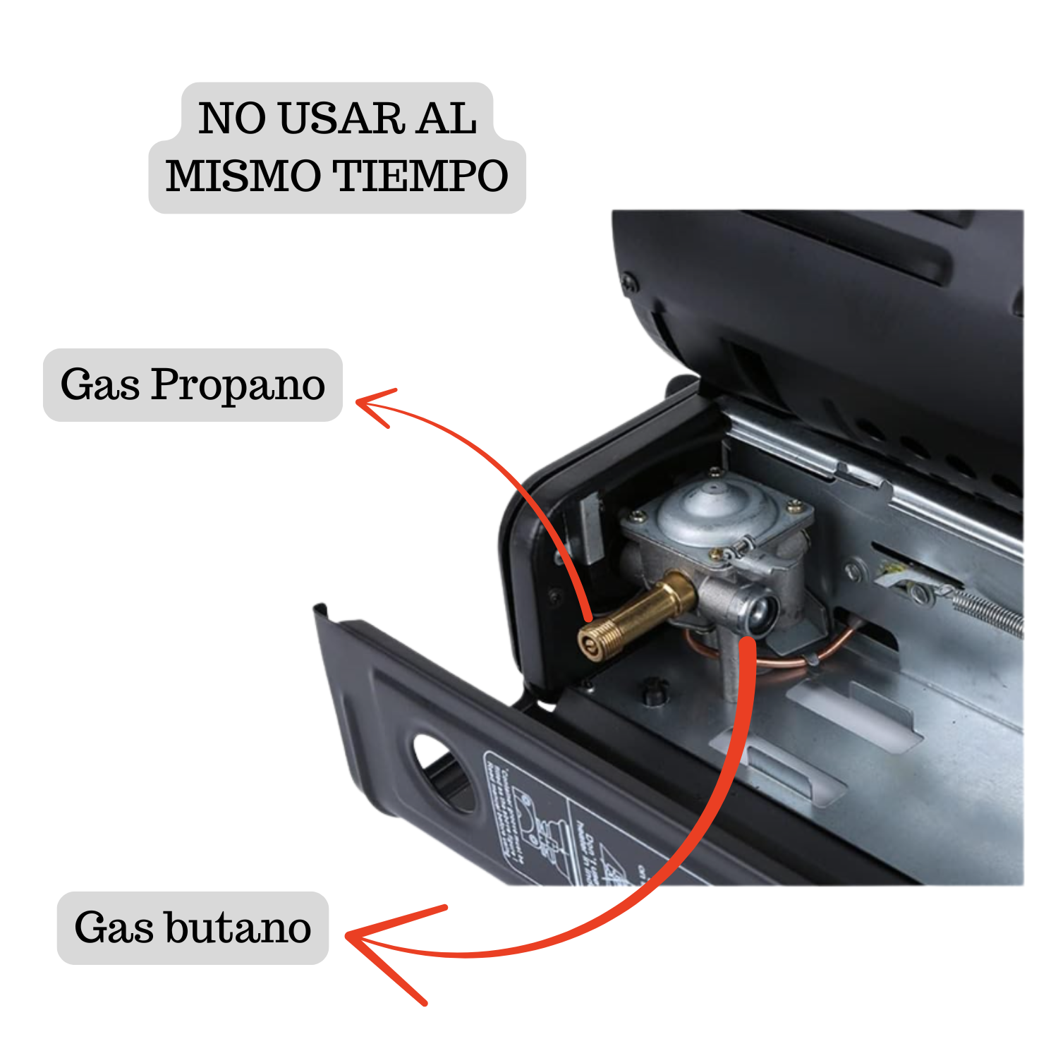 CALEFACTOR ESTUFA A GAS PORTÁTIL SUPERVIVENCIA CAMPING - 5