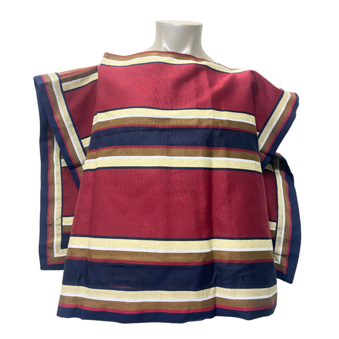 MANTA PONCHO DE HUASO CUECA ADULTO TRAJE TIPICO CHILE 120X80CM - 1