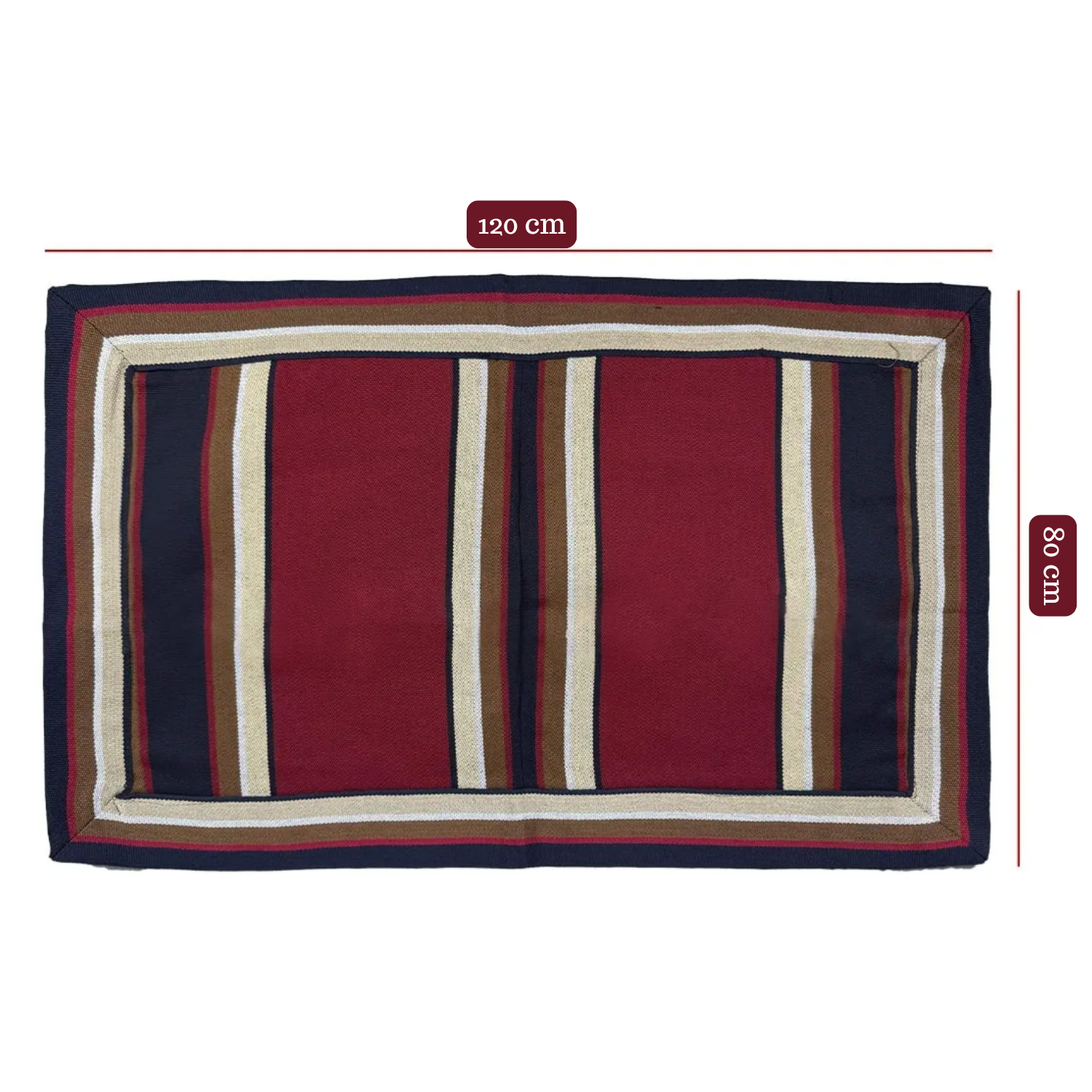 MANTA PONCHO DE HUASO CUECA ADULTO TRAJE TIPICO CHILE 120X80CM - 3