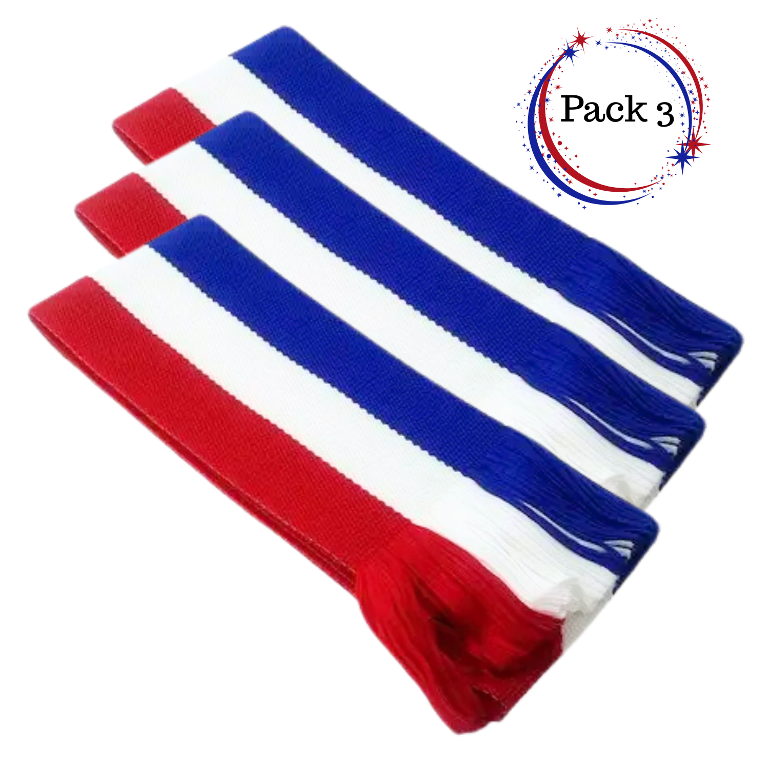 PACK 3 FAJAS TRICOLOR PARA HUASO BAILES TÍPICOS INFANTIL - 1