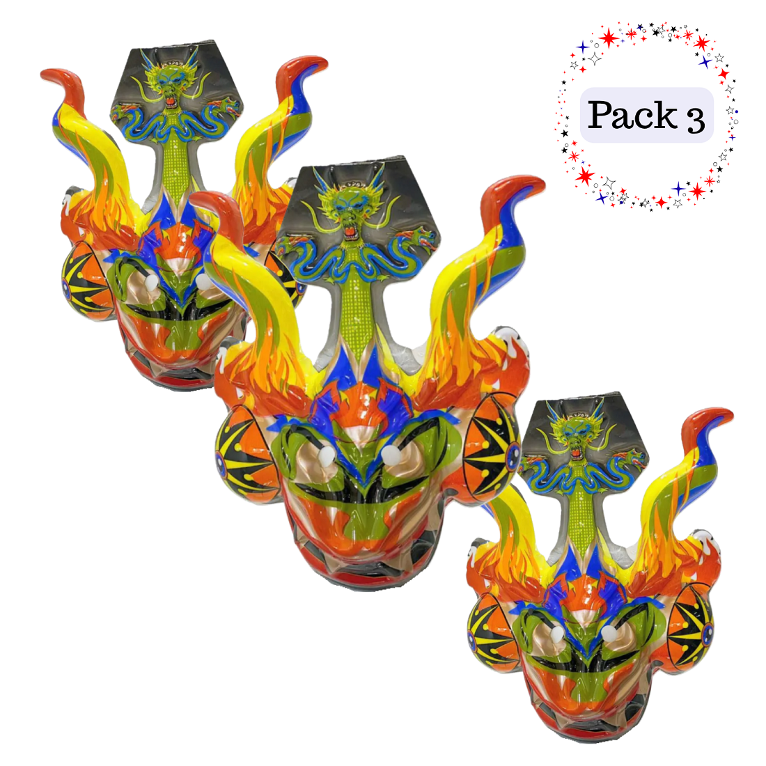 PACK 3 MÁSCARAS LA TIRANA BAILE FIESTAS PATRIAS DIABLADA - 1
