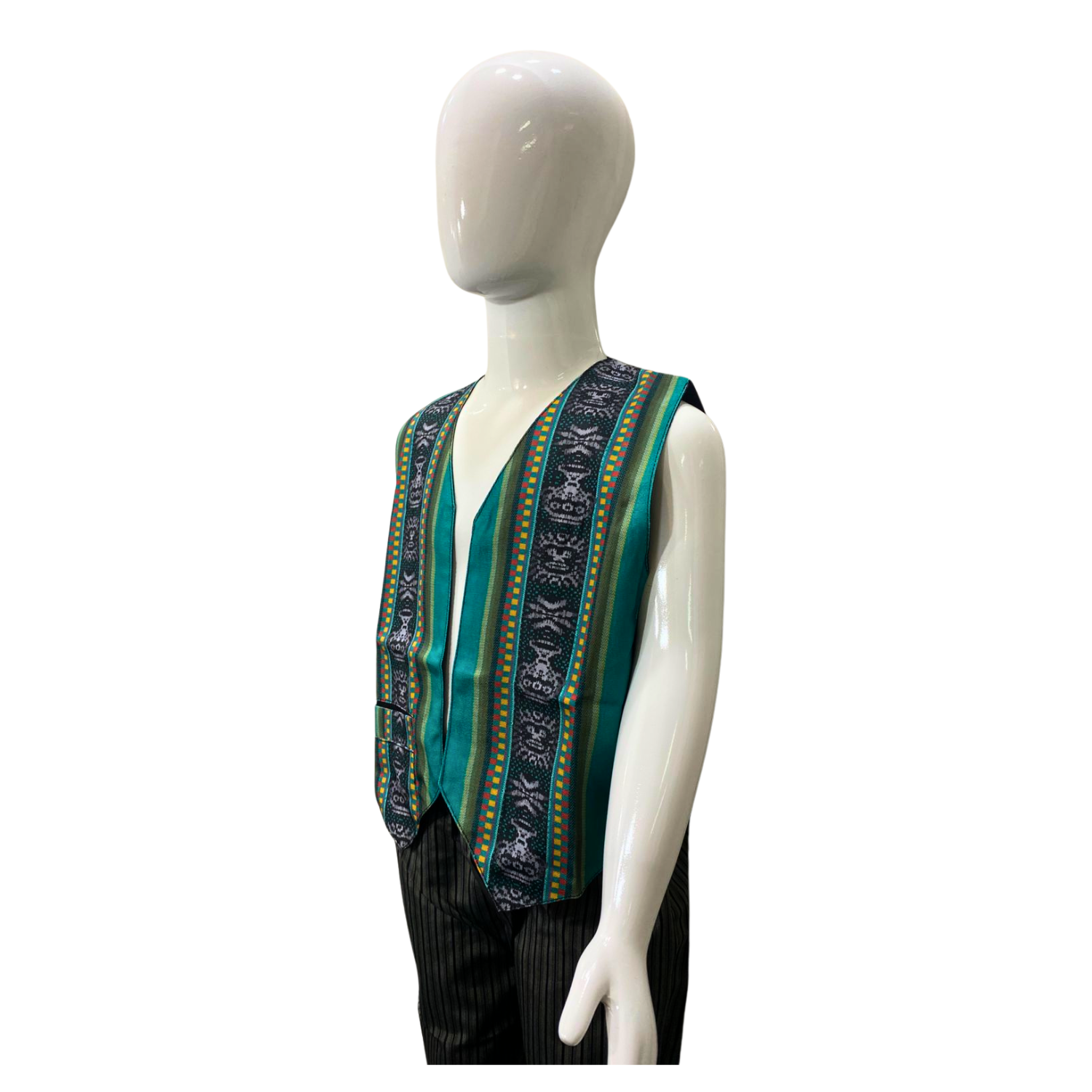 CHALECO BOLERO NORTINO COLORES PARA NIÑOS TRAJE TIPICO FIESTAS PATRIAS - 3