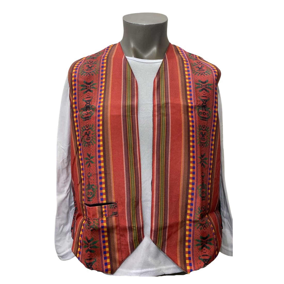 CHALECO BOLERO NORTINO COLORES JUVENIL TRAJE TIPICO FIESTAS PATRIAS - 1