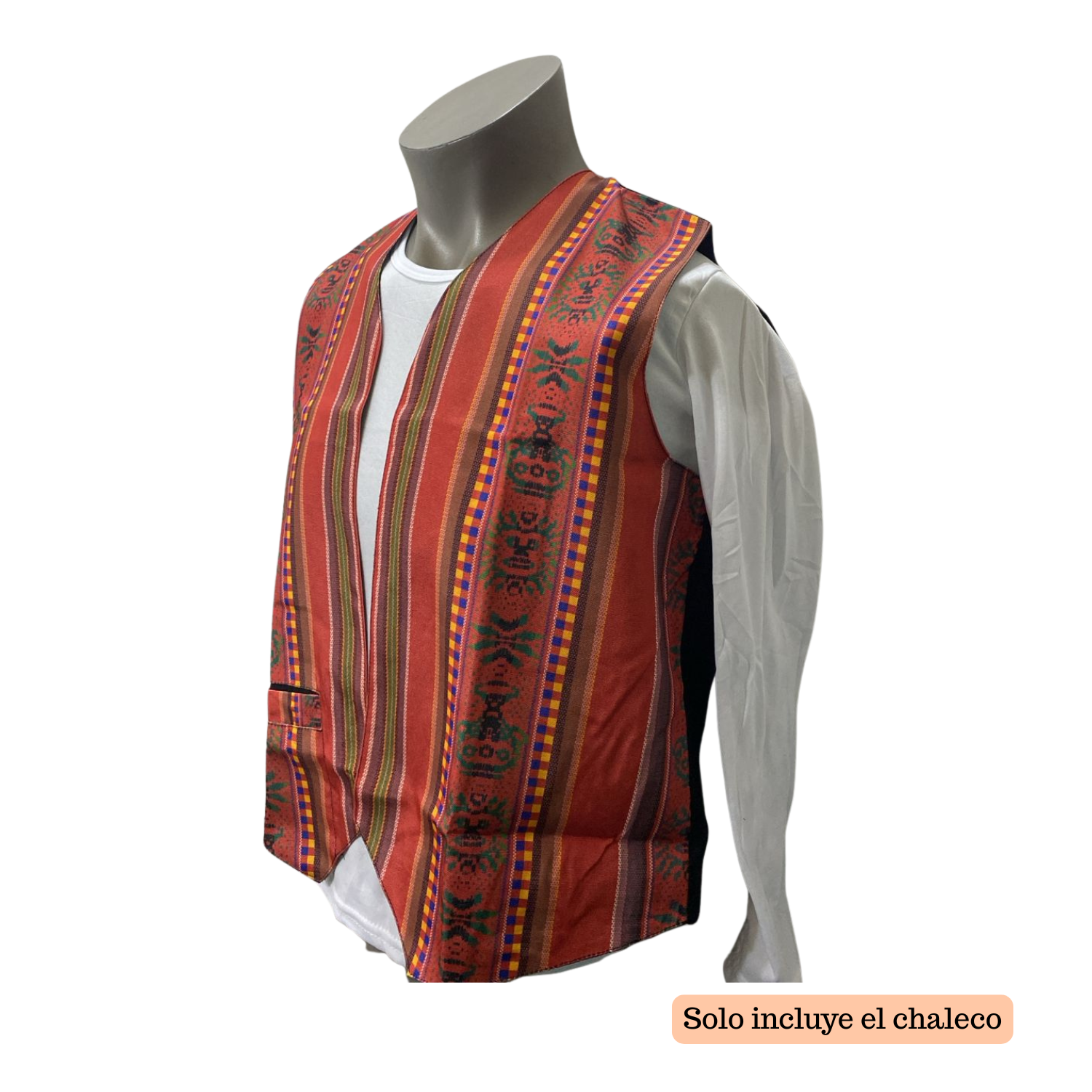 CHALECO BOLERO NORTINO COLORES JUVENIL TRAJE TIPICO FIESTAS PATRIAS - 3