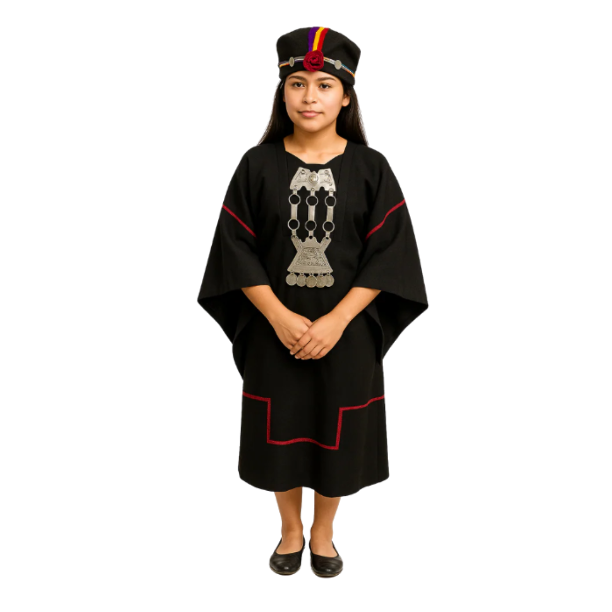 DISFRAZ TRAJE TIPICO MAPUCHE NIÑA JUVENIL FIESTAS PATRIAS - 5