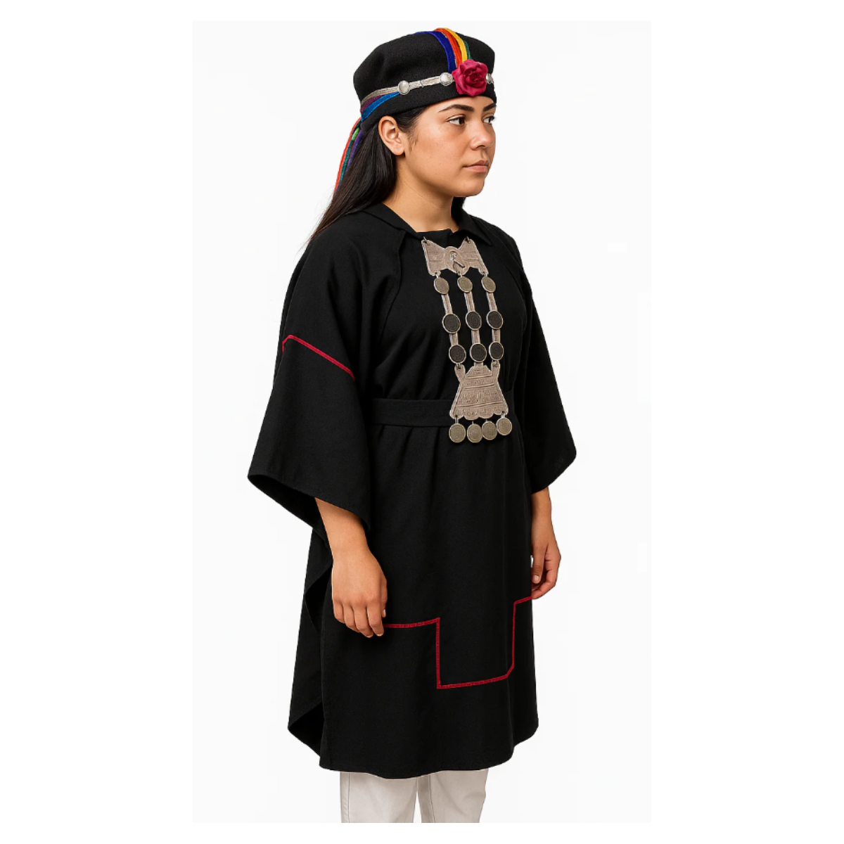 DISFRAZ TRAJE TIPICO MAPUCHE NIÑA JUVENIL FIESTAS PATRIAS - 6
