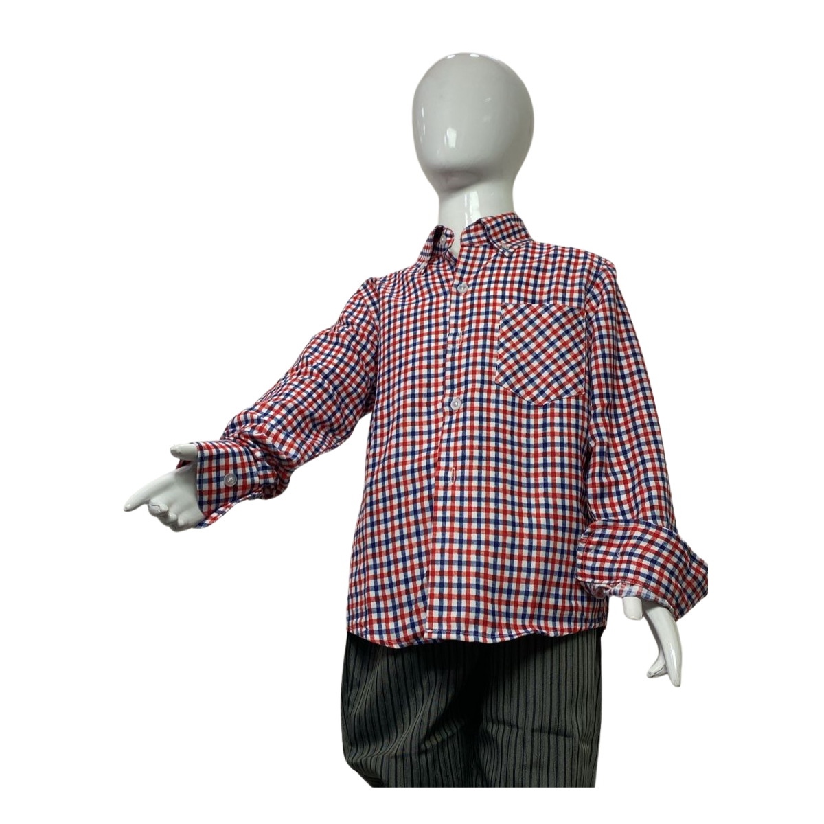 CAMISA CUADRILLE PARA TRAJE HUASO NIÑO Y JUVENIL CUADRILLE TRICOLOR - 2