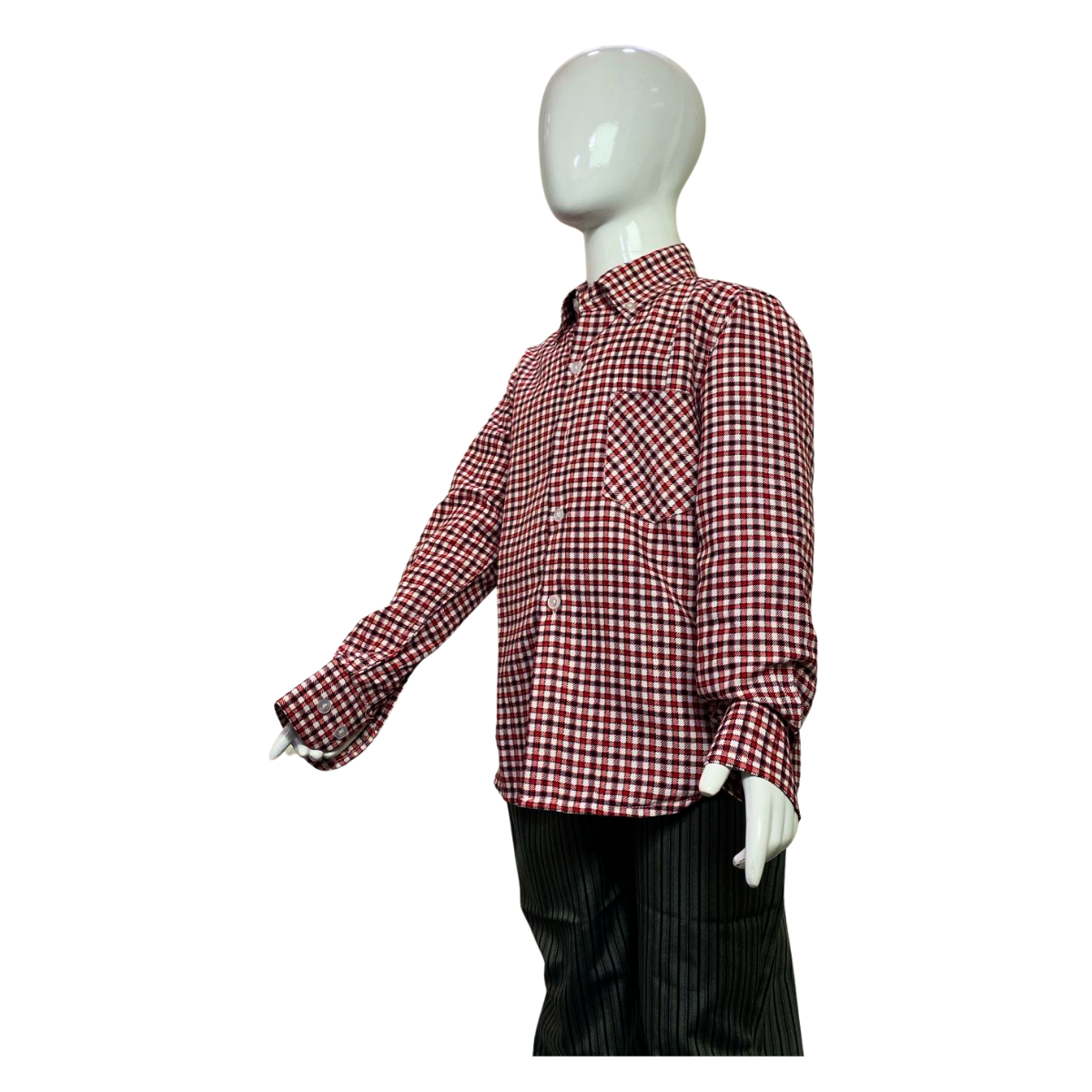 CAMISA CUADRILLE PARA TRAJE HUASO NIÑO Y JUVENIL BLANCO ROJO - 4