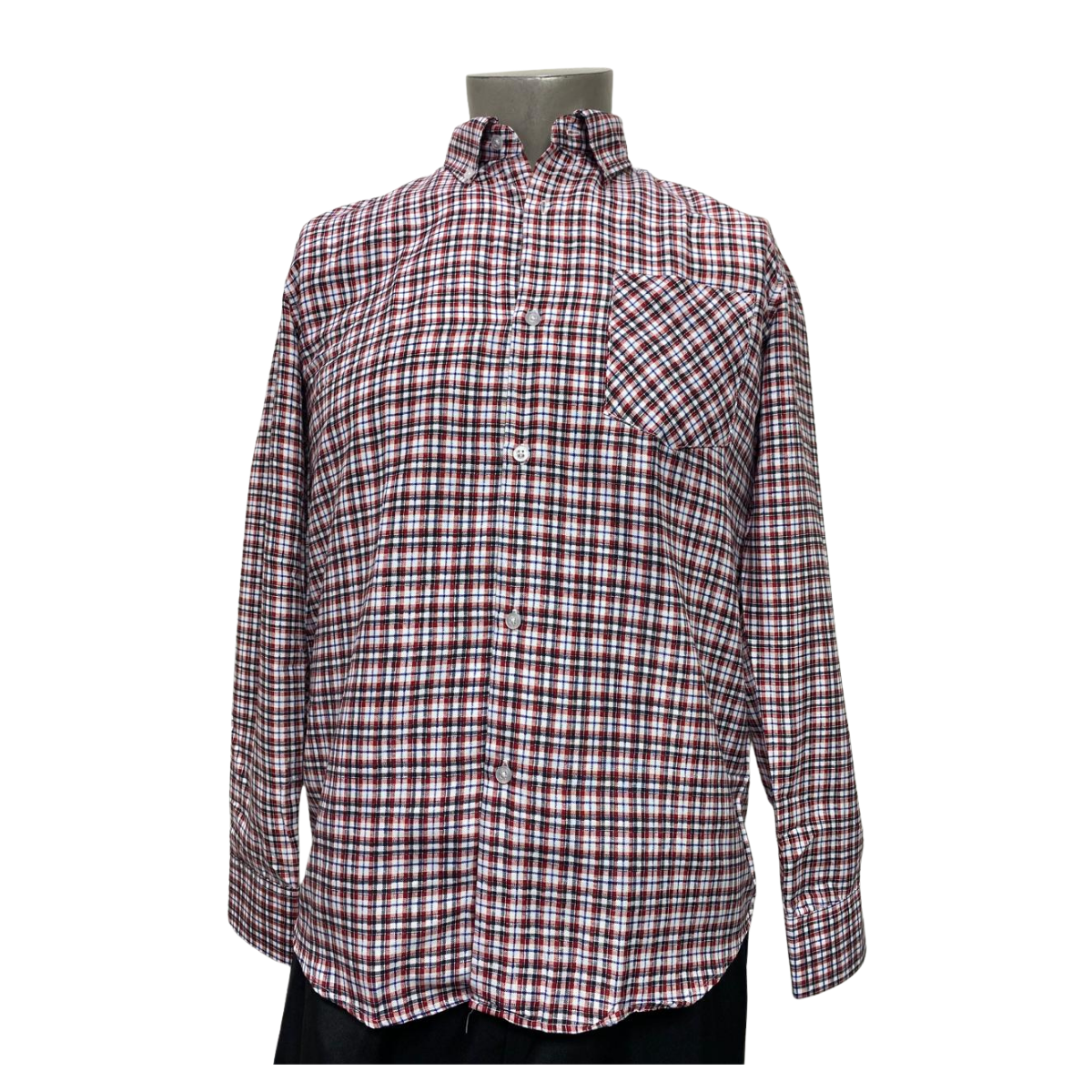 CAMISA CUADRILLE TRAJE HUASO HOMBRE FIESTAS PATRIAS ROJO BLANCO NEGRO - 2