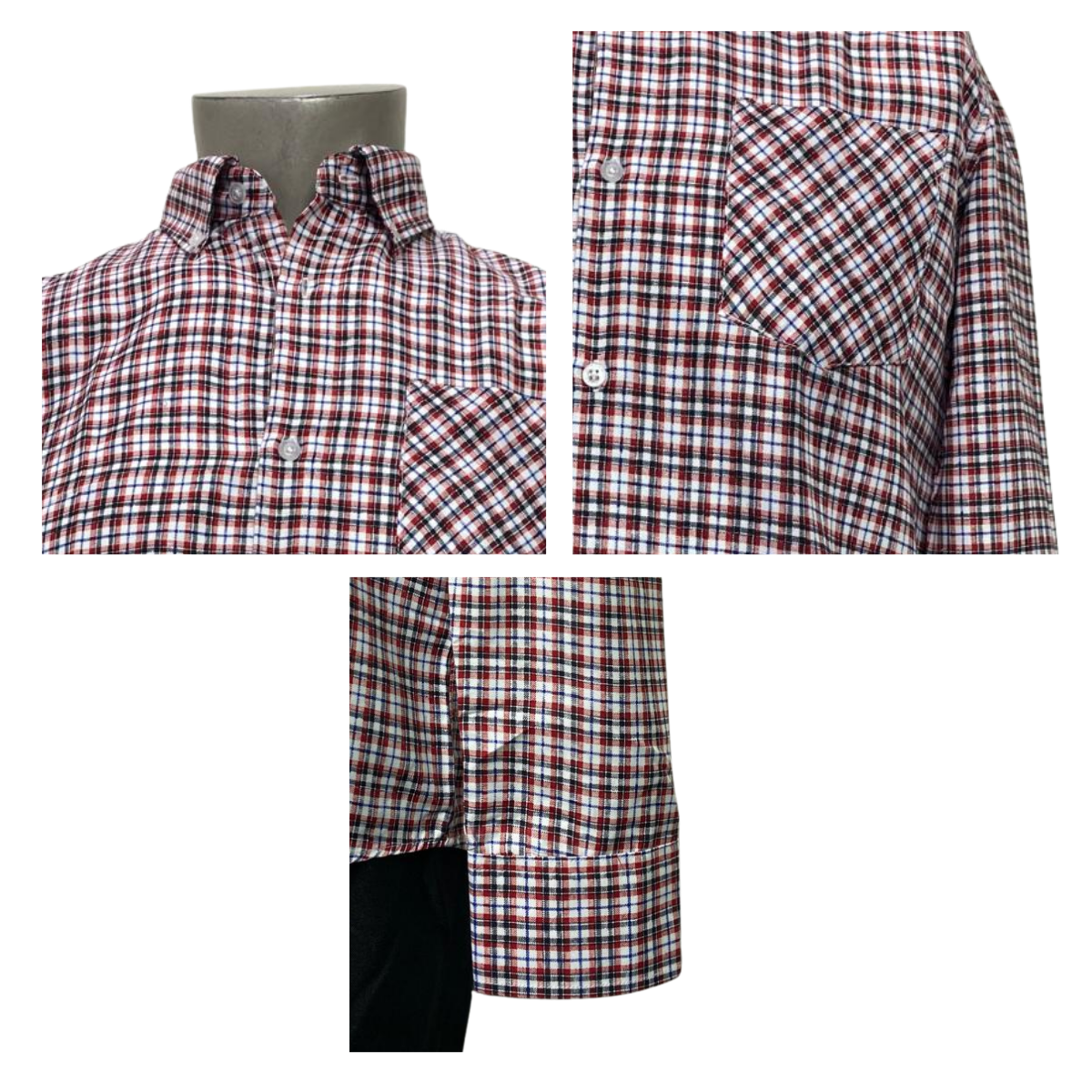 CAMISA CUADRILLE TRAJE HUASO HOMBRE FIESTAS PATRIAS ROJO BLANCO NEGRO - 3