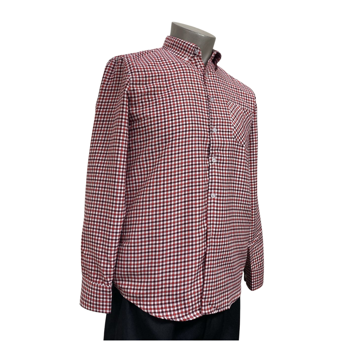 CAMISA CUADRILLE PARA TRAJE HUASO HOMBRE FIESTAS PATRIAS BLANCO ROJO - 3